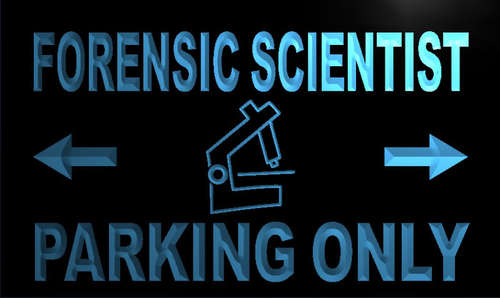 Forensic Scientist Parking Only Neon Light Sign
